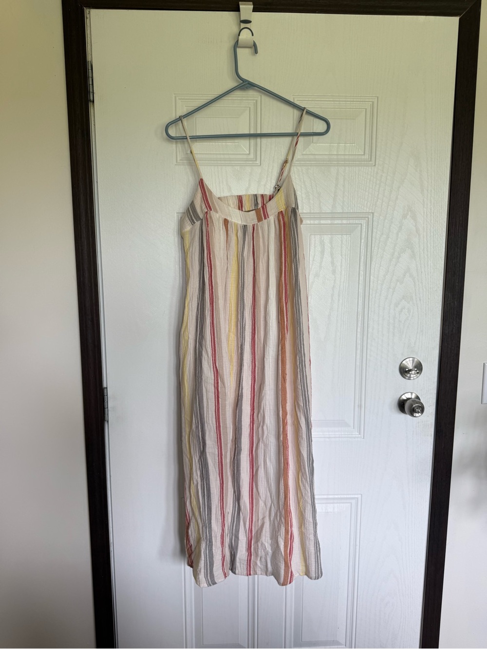 2 for $20 sale: Every striped cotton gauze loose fit beach maxi dress - S